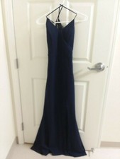 Dark blue prom dress long size 6 from Davids bridal Only worn once