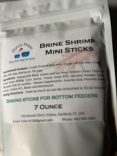 Chris  s Fishes Earthworm Sinking Mini Sticks Fish Food 7oz