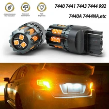 7443 7440A Pair Reverse Backup Light Bulbs YELLOW FOR 2018-2021 Ford F150 F250