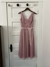 Vintage Spring Summer Pink Dress Waist 26”