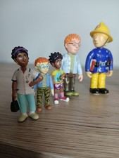 Fireman Sam Set of 9 Vintage Action Figures Boundle Toys