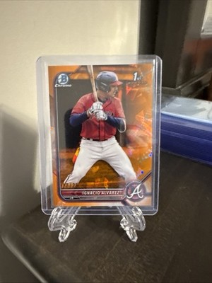 2022 Bowman Chrome Draft Sapphire Edition - Nacho Alvarez Jr. #BDC-125 Orange...