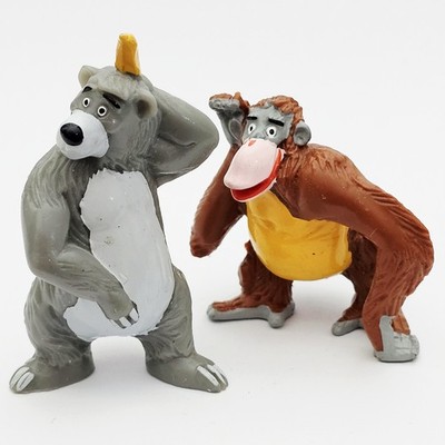 1982 Bullyland DISNEY DSCHUNGELBUCH 2'' Figuren BÄR BALU & AFFENKÖNIG KING LOUIE