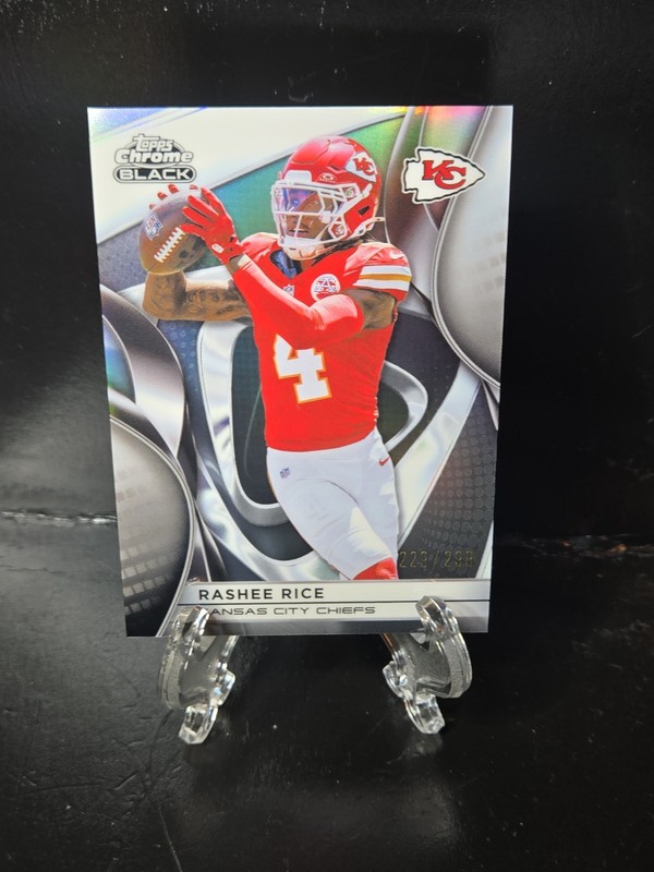 Topps Chrome Black #50 Rashee Rice REFRACTOR /299 CHIEFS