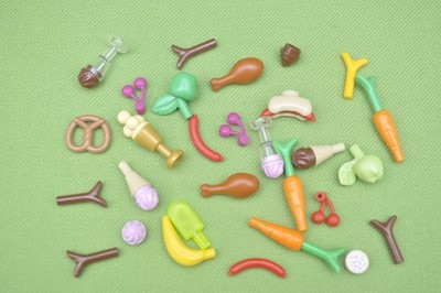 Lego Essen Apfel Banane Mohrrübe Weintrauben Eis