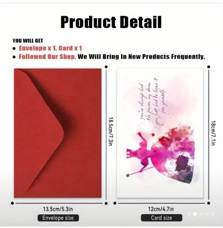 Wizard Of Oz Blank Card Glinda “You’ve Always Had The Power Dear, Find It For..” - Image 3 of 4