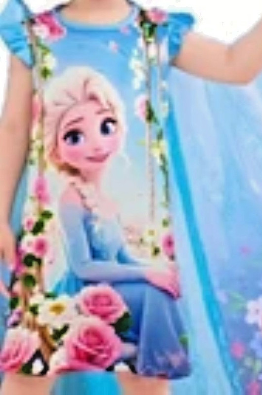 LAST ONE!---DISNEY "ELSA-Little GIRL'S NIGHTGOWN"-FROZEN Size 5 - 6Y