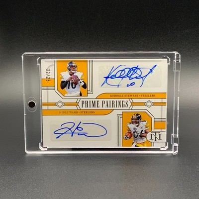 Hines Ward Kordell Stewart Dual Autograph /25 - 2023 Panini