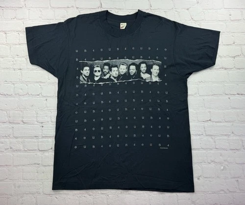 UB40 Concert T Shirt Tee - World Tour - /co 1980s vintage concert t-shirt, vintage, size XL, single stitch, B+ condition
