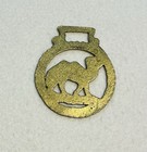 VINTAGE BRASS EQUESTRIAN/HORSE MEDALLION CAMEL — photo 2
