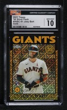 2021 Topps Silver Pack 1986 Chrome Baseball Gold 14/50 Joey Bart CGC 10 04cw