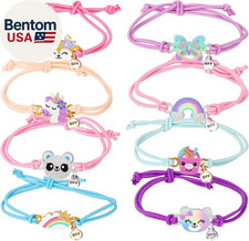 8Pcs Kids Butterfly Panda Bracelets - Friendship Bracelet Jewelry - Unicorn Rain