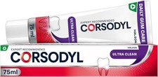 Corsodyl Ultra Clean Toothpaste for Gum Care 75ml UK Fast Shipping 42.53 per litre