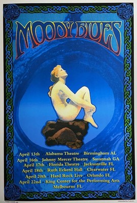 Moody Blues - 2001 Tour Poster - ''Original 1st Edition'' - Signed by Bob Masse