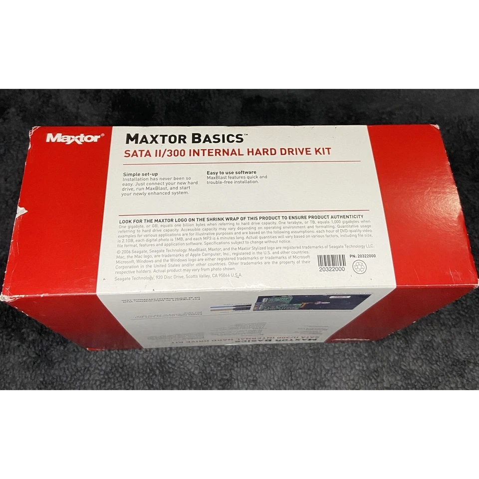 Maxtor DiamondMax 160GB SATA 2/300 Internal Hard Drive Kit HDD 9DN1A2-590 NEW - Image 4 of 4