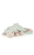 Jellycat Pastel Tie-Dye Dragon Plush Stuffed Animal Soft Toy