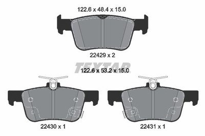 Bremsbelagsatz Scheibenbremse Hinterachse für HONDA CIVIC X Stufenheck