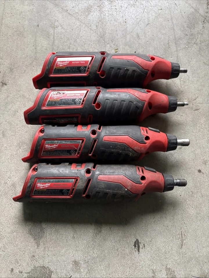Lot Of (4) Broken Milwaukee 2460-20 M12 12V Cordless Rotary Tool Only OEM 804 - Image 4 of 4