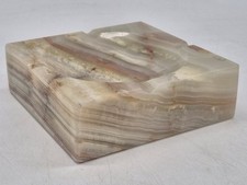 Design Aschenbecher Onyx Marmor Quadratisch Naturstein Ascher Tischdeko