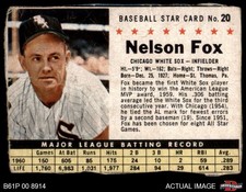 1961 Post Cereal #20 Nellie Fox  Hand Cut White Sox HOF SHORT-PRINT 1 - POOR