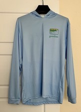 GREENLINES  Men’s SolarFlex Hoody Sun Shirt Long Sleeve  MEDIUM UPF 50