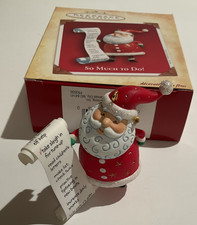 2004 Hallmark Keepsake Santa Claus So Much To Do Christmas Ornament