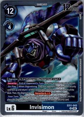 Invisimon EX11-043 R Dawn of Liberator - Digimon Card Game - NM