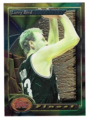LARRY BIRD 1993-94 TOPPS FINEST 2 BOSTON CELTICS HOF MVP NBA CHAMPION INDIANA