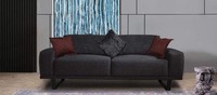 Design Sofa 3 - Sitzer Wohnzimmer Luxus Schwarzer MöBel Couchen Sofas