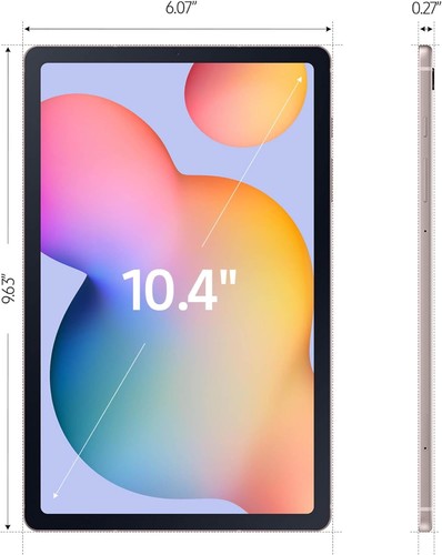 Samsung Galaxy Tab S6 Lite (2024) 10.4' 64GB Android Tablet WiFi (Pink) Bundle - Picture 6 of 7