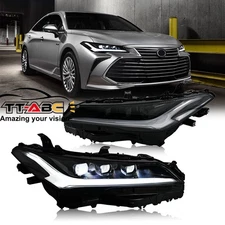 Pair Full LED Headlights For Toyota Avalon 2019-2021 DRL Head Lamps Assembly