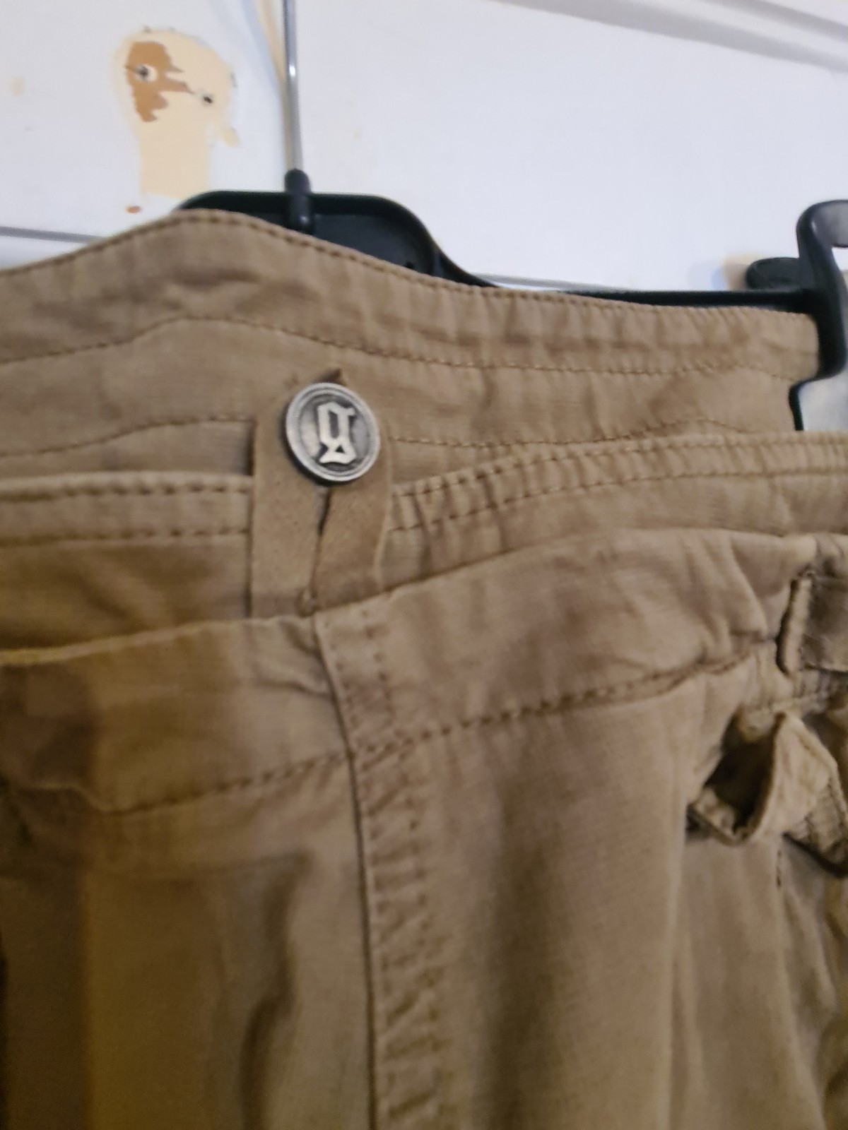 John GALLIANO Womens Khakis Trousers Size 46 Cuffed Zipped Pockets RRP €259 BNWT image 9