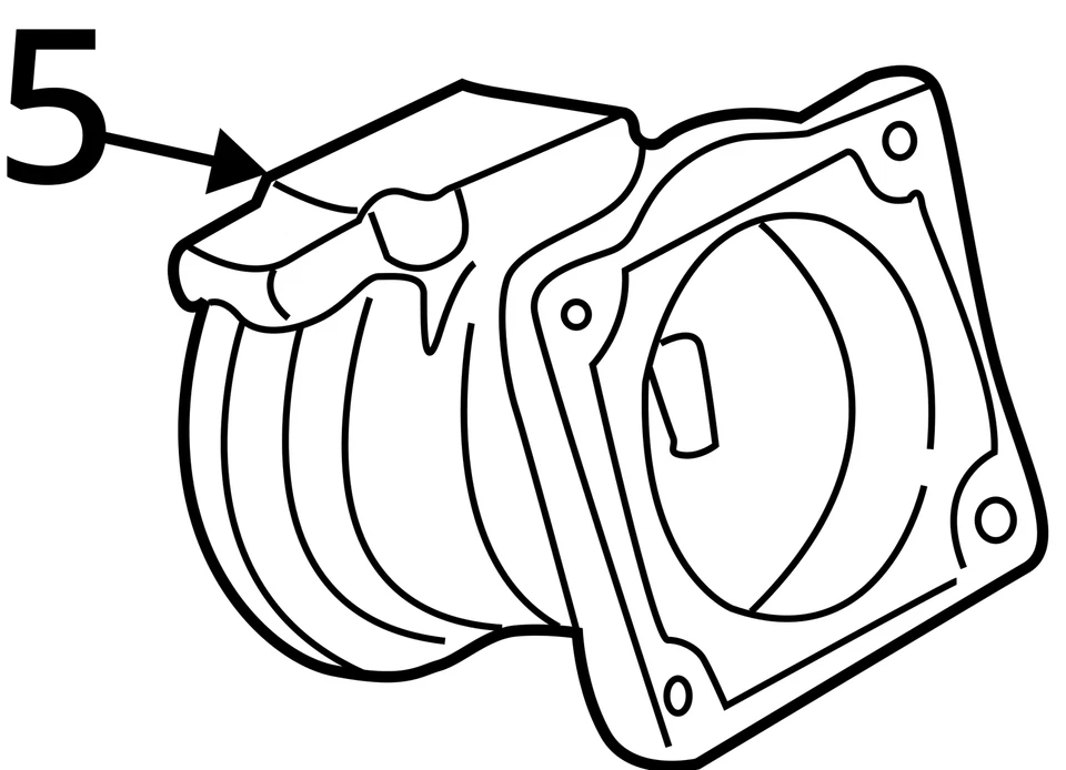 Air Flow Meter Excluding Hybrid 3.0L Fits 01-06 08 MAZDA TRIBUTE 2606127 Foto 4 de 4