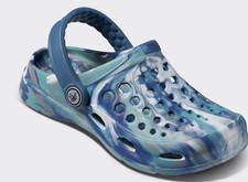 Joybees Toddler Harper Slip - On Clog Sandals - Marbled Rapids Blue - CHOOSE