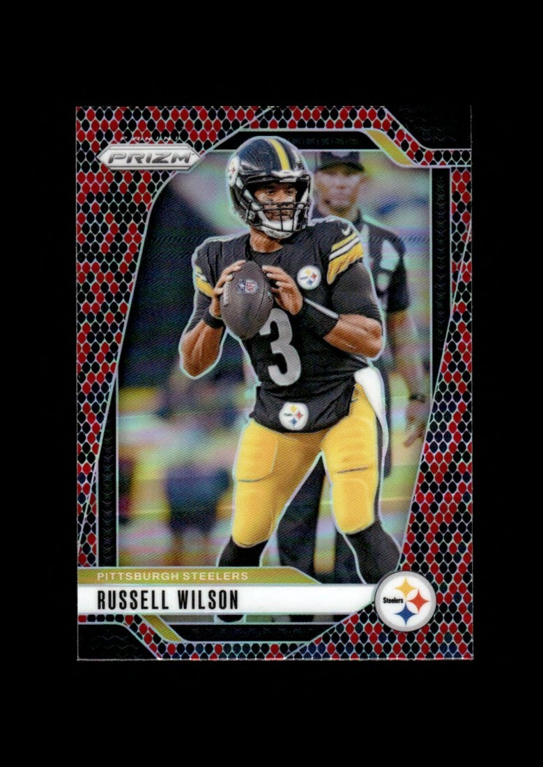 2024 Prizm: #240 Russell Wilson Snakeskin Ref NM-MT OR BETTER