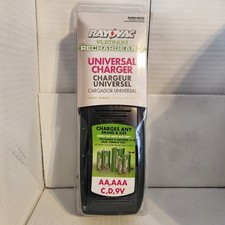 NEW - Rayovac PS20PL Universal Battery Charger AA AAA C D 9V - NiMH or NiCD