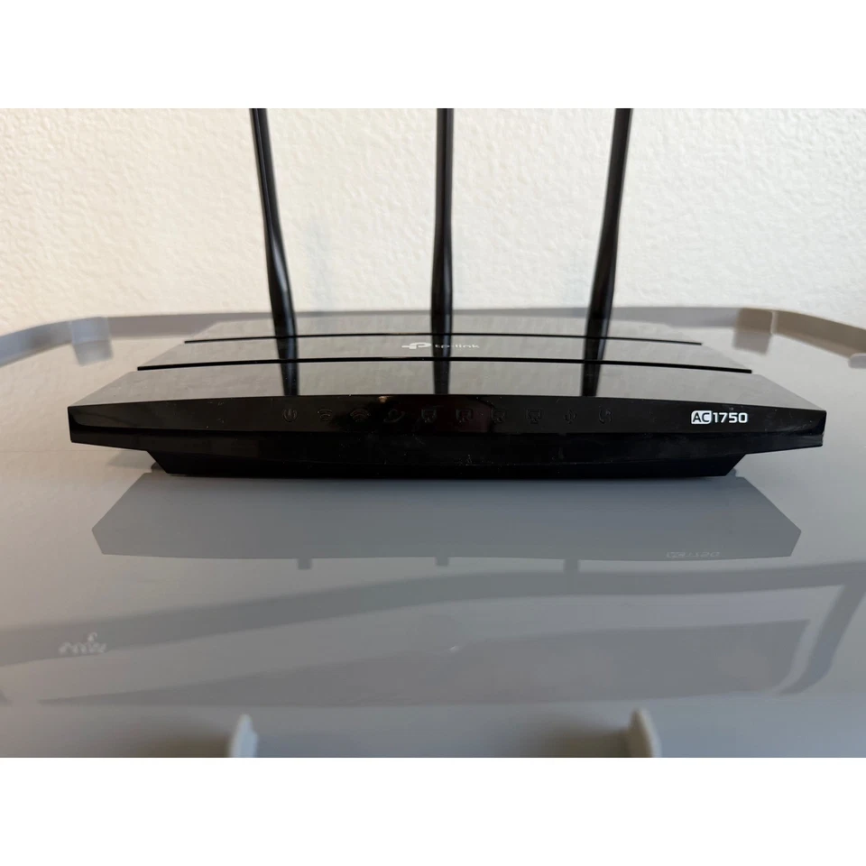 Router WiFi inalámbrico Gigabit doble banda TP-Link Archer A7 AC1750 negro Foto 2 de 3