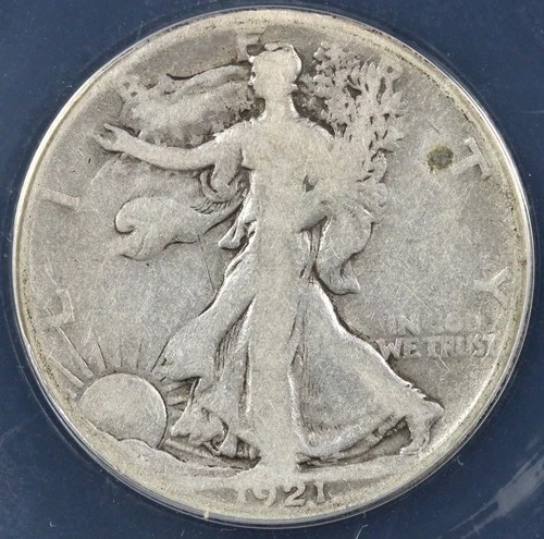 1921-S 50c Walking Liberty Half Dollar ANACS Good 6