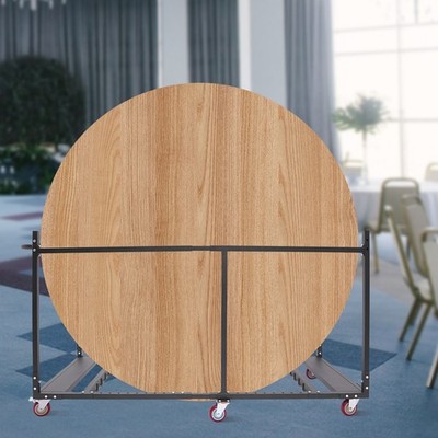 Folding Table Rack Dolly Cart W/ Casters Max 8 Round Table 12 Folding Table