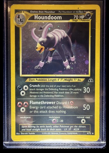 Pokemon Houndoom 4/75 Neo Discovery Holo English Ungraded