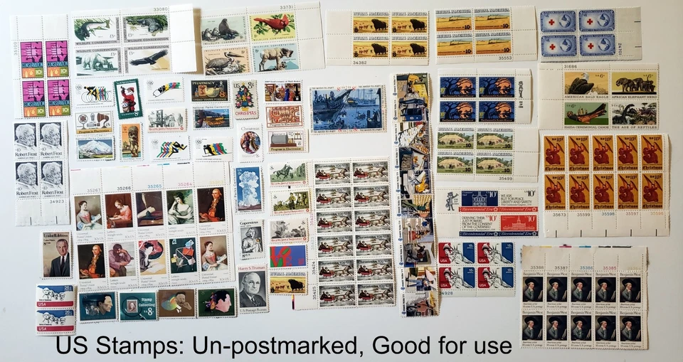 US Postage Stamps Uncancelled & Cancelled, World Stamps Cancelled - VG to Mint - Image 2 of 4