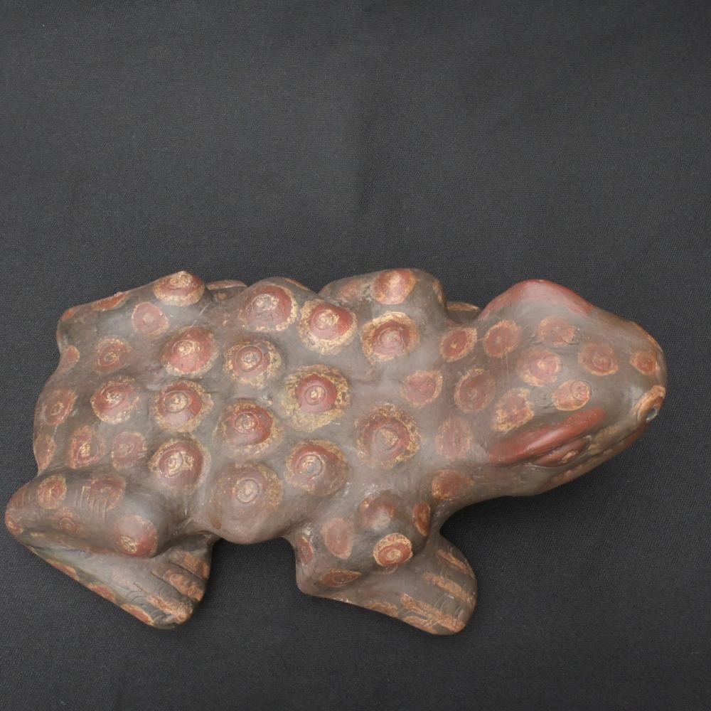 Pre-Columbian Tiahuanaco Frog Ceramic Figurine