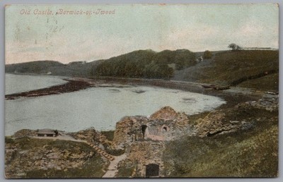 BERWICK-ON-TWEED - Northumberland Old Castle Vintage Postkarte verschickt 1905