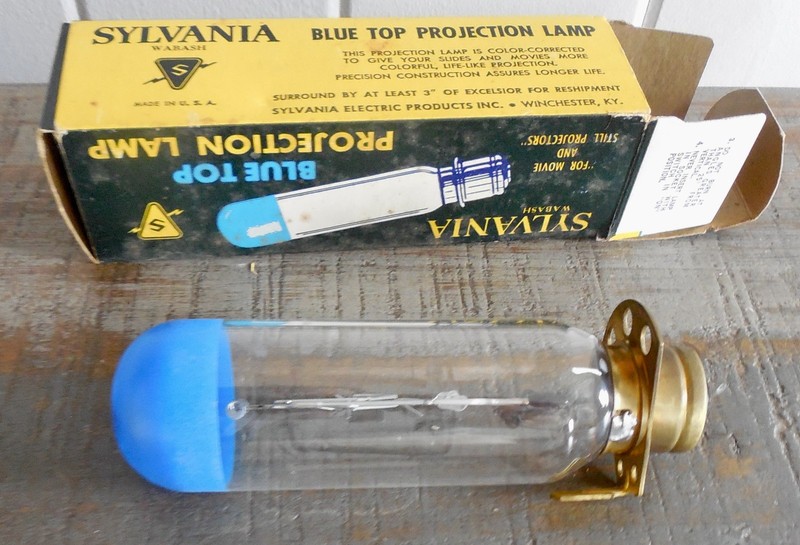 Vintage Sylvania Blue Top Projection Lamp, 750W, 120V
