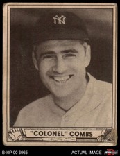 1940 Play Ball #124 Earl Coombs Combs Yankees HOF 1 - POOR