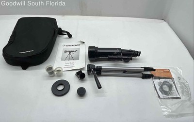 Celestron Model 21035 Black D70 F400 Scope Travel Telescope With Tripod In Case