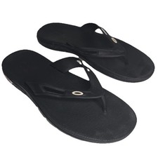 Oakley Ellipse Black Flip Flop Thong Sandals Mens 12