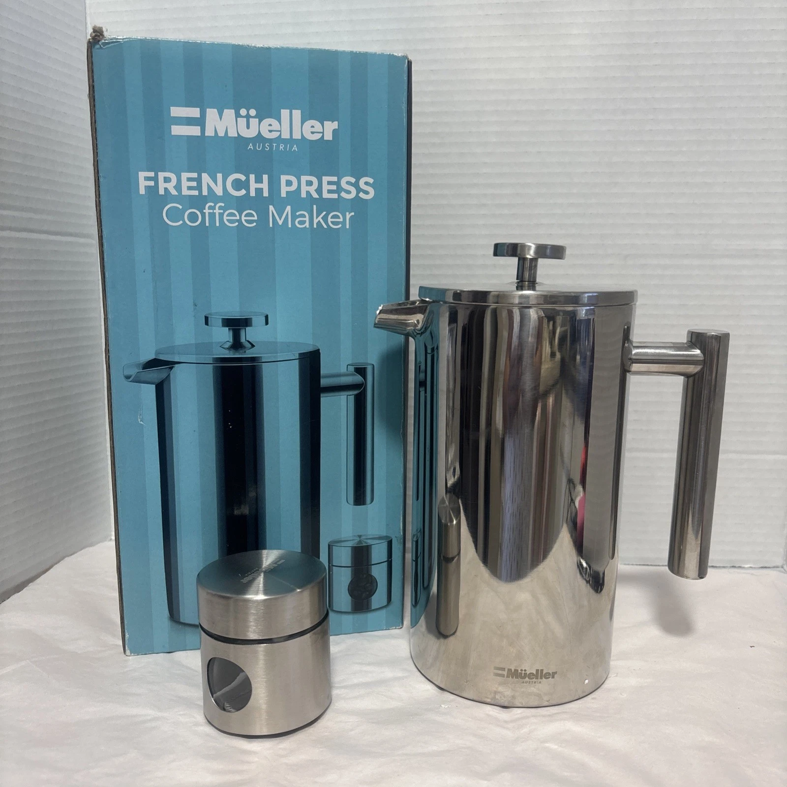Mueller Australia French Press Coffee Maker 20oz, Stainless Steel