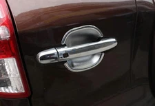 For Toyota RAV4 2009-2012 Chrome Exterior Outside Side Door Bowl Cover Trim 5PCS