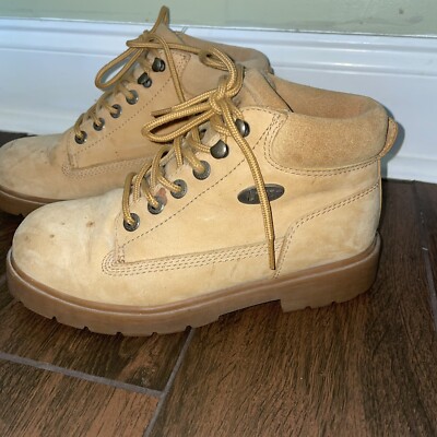 VTG 90s Y2K Tan Camel Color Leather LUGZ Chukka Boots Size 7 VTG 90s Y2K Tan Camel Color Leather LUGZ Chukka Boots Size 7
